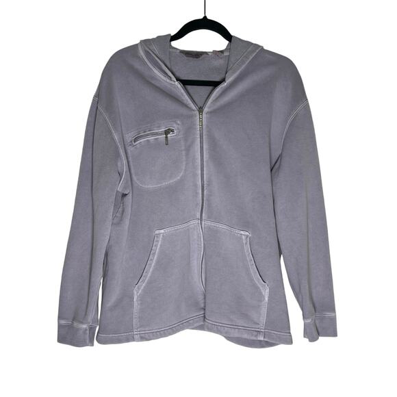 Eddie Bauer Hoodie Full Zip Jacket Women's Mediuim Purple Long Sleeve Pockets - Picture 1 of 3